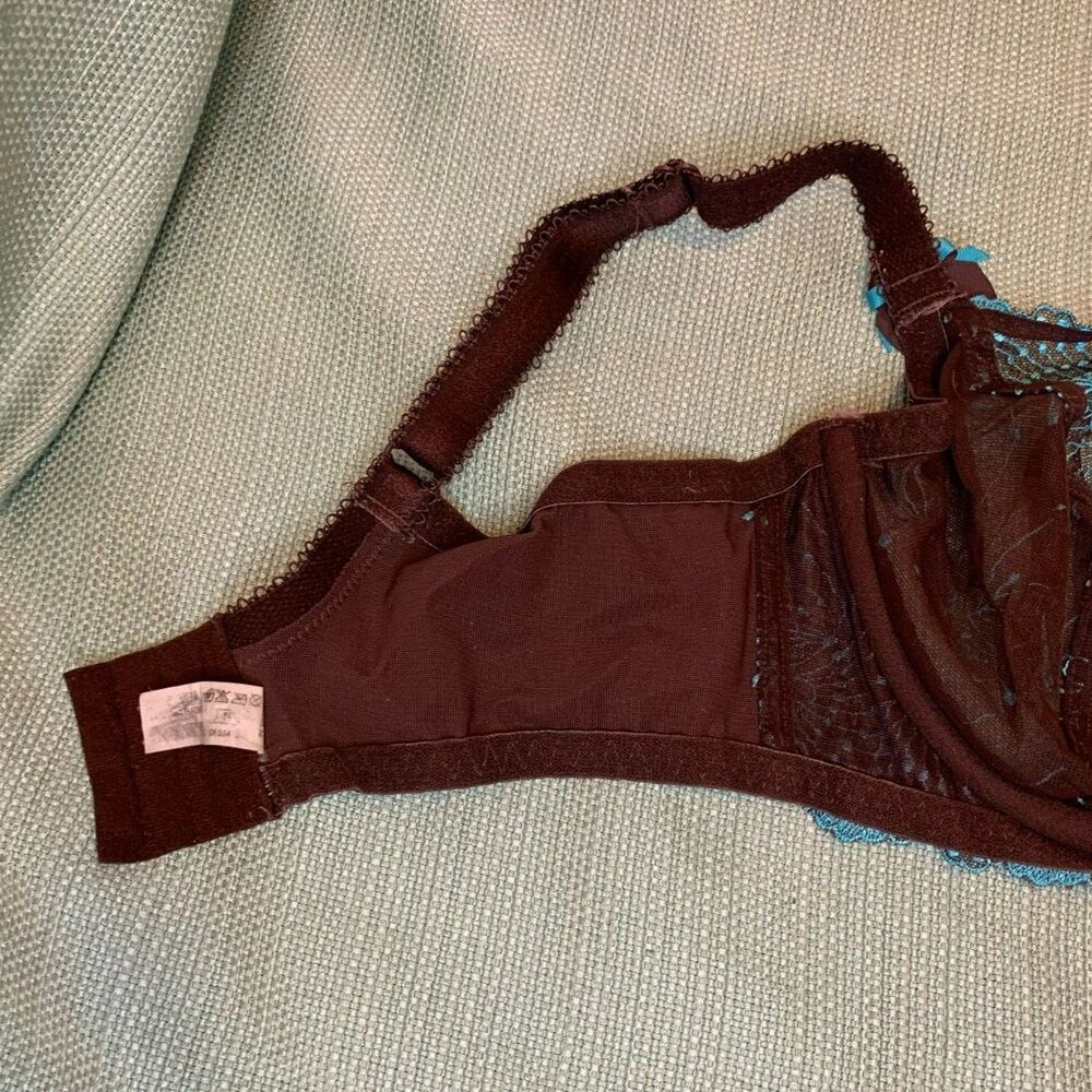 Fit Fully Yours Bra Brown and Green Size 34F - Picture 14 of 16